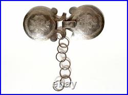 Ancienne Boucle de ceinture en argent massif Poinçon Minerve