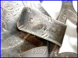 Ancienne Boucle de ceinture en argent massif Poinçon Minerve