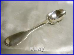 Ancienne Cuillère Argent Massif Poinçon Vieillard Silver Uni Plat Spoon