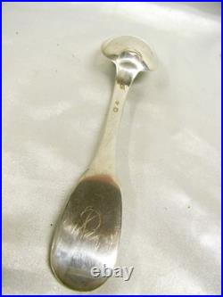 Ancienne Cuillère Argent Massif Poinçon Vieillard Silver Uni Plat Spoon
