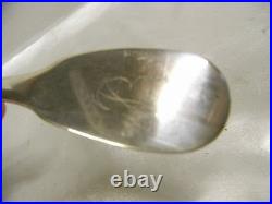 Ancienne Cuillère Argent Massif Poinçon Vieillard Silver Uni Plat Spoon