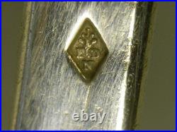 Ancienne Cuillère Argent Massif Poinçon Vieillard Silver Uni Plat Spoon