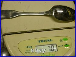 Ancienne Cuillère Argent Massif Poinçon Vieillard Silver Uni Plat Spoon
