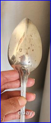 Ancienne Cuillère à Ragoût en Argent Massif 30 cm 149g 3 Poinçons Minerve