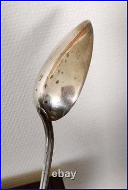 Ancienne Cuillère à Ragoût en Argent Massif 30 cm 149g 3 Poinçons Minerve