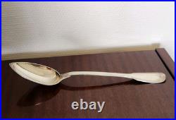Ancienne Cuillère à Ragoût en Argent Massif 30 cm 149g 3 Poinçons Minerve