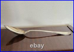 Ancienne Cuillère à Ragoût en Argent Massif 30 cm 149g 3 Poinçons Minerve