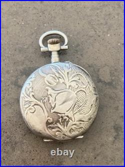 Ancienne Montre Dame Argent Massif Poinçon Crabe Maître C. A. & Cie Besançon