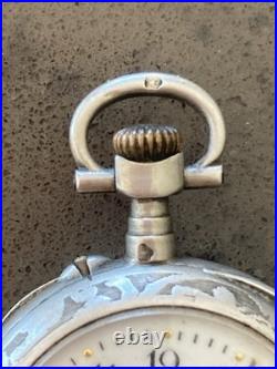 Ancienne Montre Dame Argent Massif Poinçon Crabe Maître C. A. & Cie Besançon