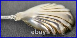 Ancienne Pelle A Fraise Argent Massif Poinçon 800 Art Nouveau 1900