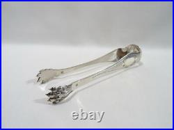 Ancienne Pince A Sucre En Argent Massif Poincons Sugar Clamp Zuckerklemme