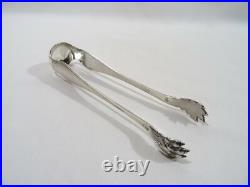Ancienne Pince A Sucre En Argent Massif Poincons Sugar Clamp Zuckerklemme