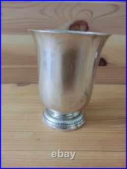 Ancienne Timbale Sur Pied Argent Massif Poincons Fermiers Generaux