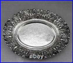 Ancienne coupe à pieds En Argent Massif poinçon Asie Cambodge Thailande 133.3 G