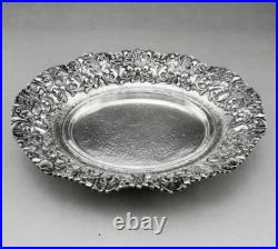 Ancienne coupe à pieds En Argent Massif poinçon Asie Cambodge Thailande 133.3 G