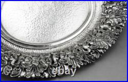 Ancienne coupe à pieds En Argent Massif poinçon Asie Cambodge Thailande 133.3 G