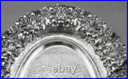 Ancienne coupe à pieds En Argent Massif poinçon Asie Cambodge Thailande 133.3 G