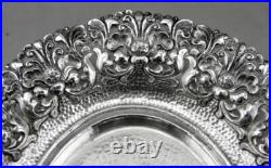 Ancienne coupe à pieds En Argent Massif poinçon Asie Cambodge Thailande 133.3 G