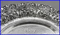 Ancienne coupe à pieds En Argent Massif poinçon Asie Cambodge Thailande 133.3 G