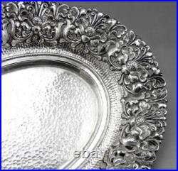 Ancienne coupe à pieds En Argent Massif poinçon Asie Cambodge Thailande 133.3 G