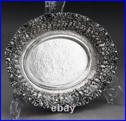 Ancienne coupe à pieds En Argent Massif poinçon Asie Cambodge Thailande 133.3 G