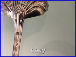 Ancienne cuillère a soupoudrer argent massif poinçon minerve modèle filet monog
