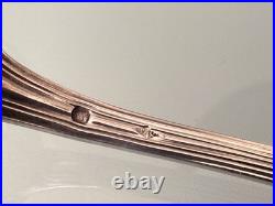 Ancienne cuillère a soupoudrer argent massif poinçon minerve modèle filet monog