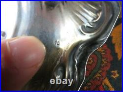 Ancienne ecuelle coupe style LXV en argent massif poincon etranger epXIXe silver