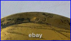 Ancienne patene en argent massif vermeil poinçon minerve calice ciboire silver