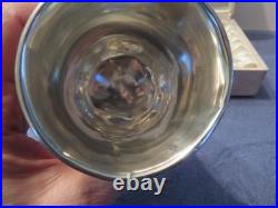 Ancienne petite timbale en argent massif poinçon minerve orfèvre illisible 51 gr