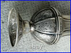Ancienne saupoudroir saupoudreuse argent massif poinçon