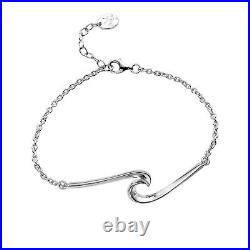 Argent Atlantic Vague Bracelet Argent Massif Poinçon de Luxe Boite