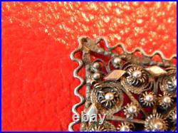 Argent Massif Russe Boucles Cape Poinçon 84 Silver Silber XIX ème siècle