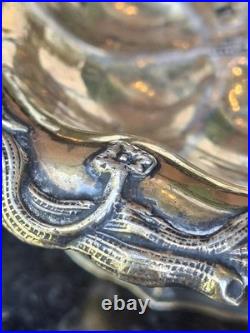 Argent Massif Russe Coupelle Poinçon 84 Silver Silber Vermeil AK 1849