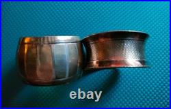 Argent massif 4 ronds de serviette poinçon Minerve 72 gr