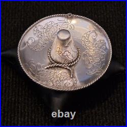 Argent massif Sombrero décoratif à poser /suspendre Poinçon d'orfèvre 52 g