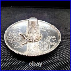 Argent massif Sombrero décoratif à poser /suspendre Poinçon d'orfèvre 52 g Argent massif Sombrero décoratif à poser /suspendre Poinçon d'orfèvre 52 g
