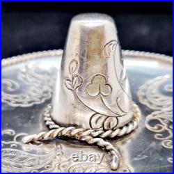 Argent massif Sombrero décoratif à poser /suspendre Poinçon d'orfèvre 52 g