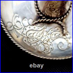 Argent massif Sombrero décoratif à poser /suspendre Poinçon d'orfèvre 52 g