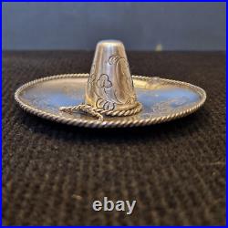 Argent massif Sombrero décoratif à poser /suspendre Poinçon d'orfèvre 52 g