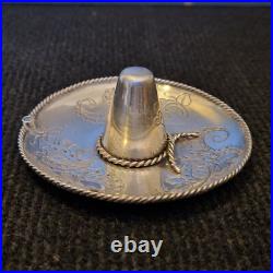 Argent massif Sombrero décoratif à poser /suspendre Poinçon d'orfèvre 52 g