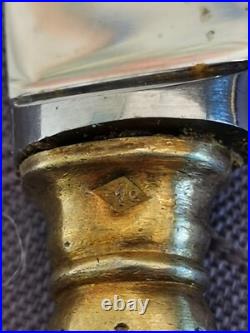 Argent massif et vermeil rare 11 couteaux à dessert poinçon Minerve XIX