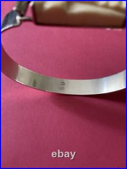 Art Déco Créateur Rare Bracelet Ouvrant Ancien Argent Massif, Sculpté, Poinçon