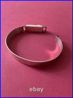 Art Déco Créateur Rare Bracelet Ouvrant Ancien Argent Massif, Sculpté, Poinçon