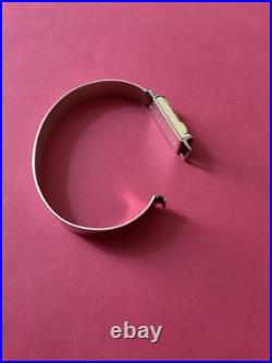 Art Déco Créateur Rare Bracelet Ouvrant Ancien Argent Massif, Sculpté, Poinçon