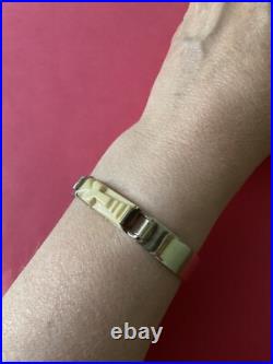 Art Déco Créateur Rare Bracelet Ouvrant Ancien Argent Massif, Sculpté, Poinçon