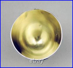 Art déco Coquetier En Argent Massif poinçon Minerve décor coquille saint jacques