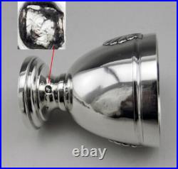 Art déco Coquetier En Argent Massif poinçon Minerve décor coquille saint jacques