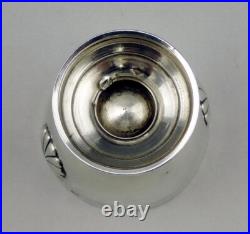 Art déco Coquetier En Argent Massif poinçon Minerve décor coquille saint jacques