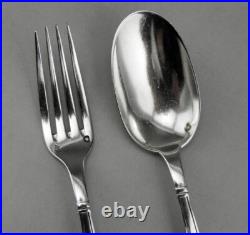 Art déco ancien Couvert d'enfant en argent massif poinçon minerve avec coffret